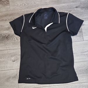 Nike Women's Black Dri-FIT Polo